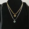 Collar de Cadena Clavicular Alta Cuadrado Diamante Verde Retro Francés para Mujer Conservación del Color Diamante Sarga Zircón Colgante Diseño Sensorial