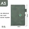 Cuaderno personalizado para empresas, notas de reuniones de oficina de alta gama, cubierta de cuero A5, alto valor estético, bloc de notas con cierre de cristal