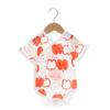 Roupas de bolacha para bebê Terno de verão Uma peça Manga curta Fina Sem osso Roupas Harper Triângulo para bebê Roupas de escalada Roupas para recém-nascidos Algodão puro