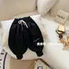 Pantalones Casuales de Primavera y Otoño para Niños y Niñas, Joggers de Chándal Modernos con Parches de Letras Estilo Coreano