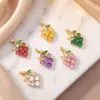Colgante Transfronterizo Europeo y Americano Exquisito Fruta Uva Collar Pulsera Accesorios de Moda Lujoso Diseño Accesorios de Nicho para Mujeres