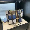 Bolsa Feminina Simples de Retalhos Nova de Verão Moda Bolsa de Ombro Bolsa Tote Xadrez Grande Capacidade Bolsa Feminina para o Dia a Dia Bolsa de Mão