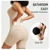 Modelador de corpo de peça única transfronteiriço para controle da barriga e levantamento do bumbum, alta elasticidade, alças alargadas, sem costura, modelador de corpo estilo europeu e americano