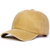 2024 nueva gorra de béisbol americana lavada de placa ligera para hombre y mujer gorra de copa blanda vieja suministro de fabricantes