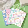 Bolsa de Papel Kraft con Diseño Impreso de Flores de Primavera Transfronteriza, Recuerdos para Fiestas de San Valentín, Bolsas de Tote para Fiestas, Hecho a Medida