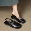 2025 nuevo estilo Joker suela suave superficie suave tacón bajo 2.5cm punta cerrada trasera aire fresco zapatos talla grande para mujer zapatos de moda