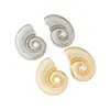 Pendientes de Perla Imitación y Concha de Caracol Estilo Retro Vintage Europeo y Americano, Clavijas de Oreja de Estrella de Mar y Concha para Vacaciones en la Playa