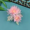 2026 Nuevos Accesorios para el Cabello Hanfu Originales Hechos a Mano Estilo Antiguo Pinza para el Cabello de Peonía Degradada Accesorios para el Cabello con Flores Estampadas en Caliente Versátil Temperamento Estilismo de Maquillaje