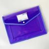 Bolsa de archivo A4, bolsa de plástico transparente, bolsa de almacenamiento de papel, bolsa de archivo de oficina de gran capacidad, bolsa de información, bolsa con botones para estudiantes