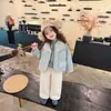 DZ26089 Chaqueta de Algodón para Niña 2026 Otoño/Invierno Nueva Ropa Exterior Cardigan Acolchado Espeso de Algodón para Niño Abrigo de Algodón con Cuello Redondo para Niño
