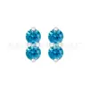 Brincos de Rosca Pequena Duplo Diamante Titânio F136 Unhas de Lábio Piercing Corporal de Liga de Titânio G23 Unhas de Osso da Orelha