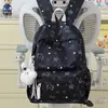 Mochila Escolar Fofa de Alto Valor Estilo Coreano para Ensino Fundamental II e Ensino Médio Mochila de Ombro Duplo de Grande Capacidade Mochila Versátil Casual Leve para Viagem