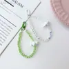 Estilo Nuevo de Verano Fresco y Dulce Cadena de Cristal de Nube para Teléfono Móvil Colgante para Funda de Teléfono Móvil Cordón Perezoso Llavero Anticaída