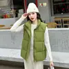2026 Nova Moda Colete de Algodão Estilo Coreano para Mulheres, Outono e Inverno Novo Versátil Quente Jaqueta Colete Feminina