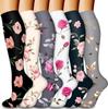 Youlijian 6 Pares de Calcetines de Compresión Deportivos Combinados de Media Caña, Calcetines de Compresión Elásticos, Calcetines Elite, Varios Calcetines de Compresión