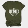Camiseta para mujer con estampado "Sé más fuerte que tus excusas" de Amazon Cross-border Independent Station