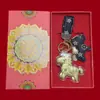Colgante de Bolsita de Oro Puro 999 del Año del Caballo, Llavero, Regalo para Clientes de Banco, Empresa, Empresa de Seguros