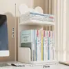 Estante de mesa para livros, rack para quarto, escritório, mesa, prateleira pequena multicamadas, armazenamento para mesa de sala de estar, estante simples