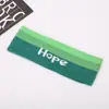 Diadema Deportiva de Color Sólido Popular Transfronteriza Europea y Americana de Amazon Diadema de Punto Rayada para Yoga Pañuelo para la Cabeza Ancho de Alta Elasticidad