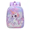 Nueva Mochila Escolar para Jardín de Infancia Niña Dibujos Animados Lindo Unicornio Mochila para Estudiante Ligera Gran Capacidad Mochila para Niños