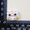 Kt Gato Dança do Leão Cabeça Resina Acessórios Cola Creme DIY Laço de Cabelo Chaveiro Grampo de Cabelo Capa de Celular Adesivo Atacado