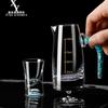 Dispensador de Vino Blanco de Cristal de Alta Gama Jinshan con Lámina de Oro y Escala Set de Vino Espeso Fábrica de Hogar al por Mayor