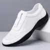Zapatos Casuales de Cuero con Cordones para Hombre, Zapatos Casuales sin Cordones, Sandalias Transpirables Caladas, Novedad Primavera 2026