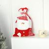 Bolsa de Presente de Natal Grande Criativa Papai Noel Boneco de Neve Rena Bolso de Amarração Saco de Doces Presente Mochila de Presente