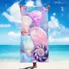 Toalla de Playa Nueva Transfronteriza Estampado de Animales Marinos Lindos Asiento de Playa para Nadar en la Costa Toalla de Baño