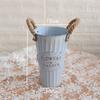 Balde de Lata Vintage Balde de Ferro para Flores Vaso para Flores Secas Balde de Ferro Vaso de Flores Balde de Flores Country Americano Vaso Decorativo para Flores Secas