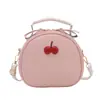 Bolso Sencillo Nuevo de Cereza de un Solo Hombro Bloque de Color Moda Bolso para Teléfono 2026 Redondo Lindo Dulce Bolso de Hombro Cruzado