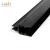 Perfil de extrusão de PVC de alto brilho Perfil de porta e janela de PVC Acessórios de plástico para portas e janelas de coextrusão de duas cores