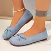 Comercio Electrónico Transfronterizo Tallas Grandes Otoño 2026 Nueva Llegada Múltiples Colores Retro Franceses Planos con Lazo Mocasines Zapatos Individuales para Mujer