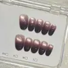 Manicura Color Nude Hecha Completamente a Mano Estilo Corto Usable Estilo Año Nuevo 2025 Gama Alta Exquisita Primavera y Verano Color Puro Blanqueador