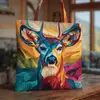 2026 Nuevo Llegada Serie Animales Estampado Digital Moderno Popular Bolso de Mano Bolso Tote de Hombro Único Acolchado