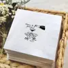 Servilletas para Fiesta de Boda Estilo Europeo y Americano ¡Salud por Siempre Servilletas Desechables para Decoración de Mesa de Boda