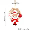 Enfeites de Natal Transfronteiriços Artesanato em Madeira Etiquetas Penduradas Adereços de Decoração para Cenário de Festa de Natal Enfeites para Árvore de Natal