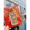 Imanes de Nevera Culturales y Creativos de Chaozhou, Shantou y Chaozhou, Souvenirs Turísticos del Pequeño Parque de la Isla Nanzhou, Imanes de Nevera de Chaozhou, Pastel de Durazno Rojo
