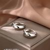Aretes de Aro Liso de Aguja de Plata 925 Aretes de Moda Nuevos 2021 Aretes Estilo Frío Aretes para Mujer 2022
