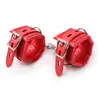 Brinquedos Sexuais para Adultos Sm para Homens e Mulheres, Bondage e Treinamento, Algemas de Esponja Pretas, Algemas de Couro com Bordas, Atacado