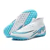 Nuevos Zapatos de Fútbol de Caña Alta Transfronterizos para Hombres y Mujeres AG Spike Competición Adolescentes, Estudiantes de Primaria y Secundaria Zapatos de Entrenamiento de Tacos Rotos para Niños