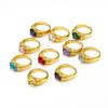 Nuevo anillo de diamantes de temperamento ligero de lujo de moda INS europeo y americano para mujer, de acero inoxidable, oro de 18 quilates, patrón de cuerda, joyería, venta directa