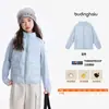 Pudding Haru Ropa de Invierno para Niños Ropa Infantil para Niñas Top a Prueba de Tres Cosas 2026 Nuevo de Invierno Chaqueta de Plumas Patchwork para Niños Abrigo Cálido
