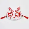Máscara máscara de gato feminina máscara de gato de meia face pintada à mão máscara antiga máscara de raposa anime rosto de gato feminino e masculino