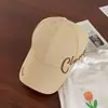 Novo Boné de Pato com Proteção Solar para Atividades ao Ar Livre com Bordado de Letras de Meia Altura Boné de Basebol para Mulheres Chapéu de Sol para Mulheres com Abertura para Rabo de Cavalo