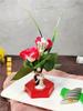 Plato de decoración de banquetes de boda de hotel Cisne Flor platos especiales para la novia y el novio concepto artístico creativo adornos de decoración de borde