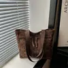 2026 Otoño Nuevo Bolso Tote de Personalidad Simple Bolso de Hombro de Gran Capacidad Estampado de Leopardo Moda Bolso de Hombro Simple para Mujeres