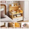 Mesita de Noche 2025 Más Vendido Hogar Dormitorio Pequeño Gabinete de Almacenamiento Estilo Escandinavo Simple Gabinete Estrecho Gabinete de Almacenamiento para Mesita de Noche de Dormitorio