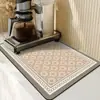 Alfombrilla Absorbente para Cafetera Cocina Platos Bar Alfombrilla de Drenaje Taza de Agua Esterilla Secadora Encimera Alfombrilla Aislante sin Lavado