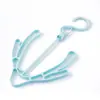 Zapatero pequeño multifuncional para balcón, resistente al viento, con doble gancho, de plástico giratorio para exteriores.